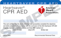 American Heart Association - Heart Saver CPR AED